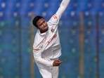 Bangladesh captain Shakib Al Hasan bowls during the first day of the first Test cricket match between Bangladesh and India in Chattogram Bangladesh captain Shakib Al Hasan bowls during the first day of the first Test cricket match between Bangladesh and India in Chattogram