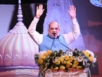 Union home minister Amit Shah was addressing the closing ceremony of the month-long Kashi-Tamil Sangamam in Varanasi. (HT photo) Union home minister Amit Shah was addressing the closing ceremony of the month-long Kashi-Tamil Sangamam in Varanasi. (HT photo)