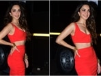 Kiara Advani's hot red look in bralette and bodycon skirt sets temperatures soaring. Kiara Advani's hot red look in bralette and bodycon skirt sets temperatures soaring.