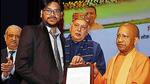 Chief minister Yogi Adityanath handing over an appointment letter to a candidate recruited by UPPSC for the state agriculture department, in a programme at Lok Bhavan in Lucknow on Friday. (Deepak Gupta/HT Photo) Chief minister Yogi Adityanath handing over an appointment letter to a candidate recruited by UPPSC for the state agriculture department, in a programme at Lok Bhavan in Lucknow on Friday. (Deepak Gupta/HT Photo)