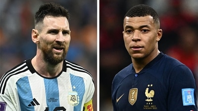 Could the 2022 World Cup winning team come to be known as Mbappe’s France? Or will we recall a great Argentina XI featuring Messi at the end of his career? (AFP)