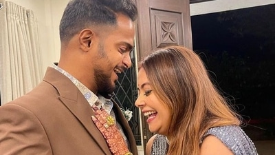 Newlyweds Devoleena Bhattacharjee and Shanwaz Shaikh. Newlyweds Devoleena Bhattacharjee and Shanwaz Shaikh.