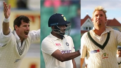 Richard Hadlee; R Ashwin; Shane Warne Richard Hadlee; R Ashwin; Shane Warne