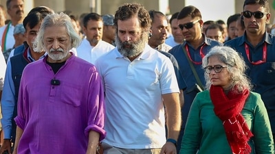 A press conference will be held at around 4 pm at the Congress office in Jaipur. After that, the party planned a concert at the Albert Hall around 7 pm to celebrate 100 days of Bharat Jodo Yatra. (PTI) A press conference will be held at around 4 pm at the Congress office in Jaipur. After that, the party planned a concert at the Albert Hall around 7 pm to celebrate 100 days of Bharat Jodo Yatra. (PTI)
