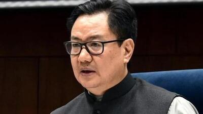 Union minister for law and justice Kiren Rijiju (ANI Photo) Union minister for law and justice Kiren Rijiju (ANI Photo)