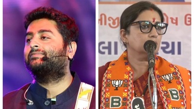 Singer Arijit Singh and Union minister Smriti Irani have been dragged to the gerua row. Singer Arijit Singh and Union minister Smriti Irani have been dragged to the gerua row.