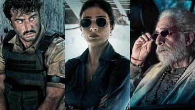 Arjun Kapoor, Tabu and Naseeruddin Shah in Kuttey first look. Arjun Kapoor, Tabu and Naseeruddin Shah in Kuttey first look.