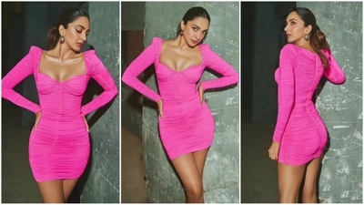 Kiara Advani is a true diva and the definition of a fashionista. With tidbits from her fashion journals, the actress consistently slays fashion goals. Kiara is always setting fashion aspirations, whether it is with her red-carpet ensembles or snippets from the promotion diary for her next movie Govinda Naam Mera. The actress recently released pictures of herself wearing a gorgeous pink outfit. (Instagram/@Kiaraaliaadvani) Kiara Advani is a true diva and the definition of a fashionista. With tidbits from her fashion journals, the actress consistently slays fashion goals. Kiara is always setting fashion aspirations, whether it is with her red-carpet ensembles or snippets from the promotion diary for her next movie Govinda Naam Mera. The actress recently released pictures of herself wearing a gorgeous pink outfit. (Instagram/@Kiaraaliaadvani)