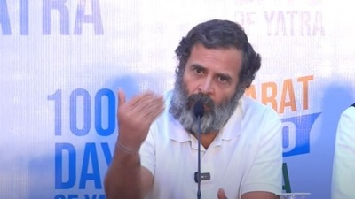 Rahul Gandhi said the government is sleeping and not taking the China threat seriously.