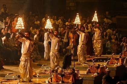 6 million tourists visit Banaras each year to take in this customary ceremony. (pinterest) 6 million tourists visit Banaras each year to take in this customary ceremony. (pinterest)