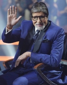 Amitabh Bachchan on sets of KBC 14. Amitabh Bachchan on sets of KBC 14.