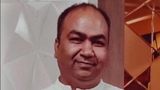 Ankit Khokhar (40), a Phd scholar, was allegedly murdered at his Modinagar residence on October 6 by his landlord, Umesh Sharma. (HT Photo)