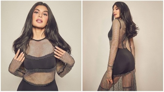 Rhinestone mesh outfits are on top of the 2022 fashion list. The gorgeous Jacqueline Fernandez shows how to style this trendy outfit and look like an absolute dive.&nbsp;(Instagram/@jacquelinef143)