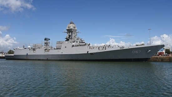 Named after the Goan city of Mormugao, the naval ship is 163 metres long and 17 metres wide(Indian Navy)