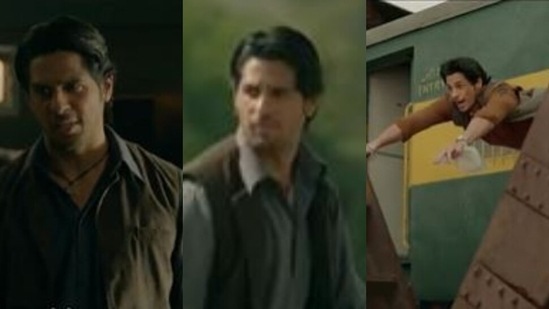 Sidharth Malhotra in stills from the teaser of Mission Majnu. 