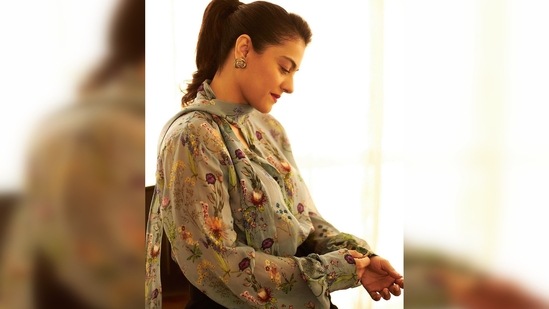 Kajol looked away from the camera and gave some candid shots for the gram.(Instagram/@kajol)