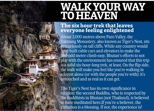 The trek to Taktsang Monastery The trek to Taktsang Monastery