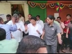 A man threw ink on Maharashtra minister Chandrakant Patil in Pimpri-Chinchwad. (HT FILE PHOTO) A man threw ink on Maharashtra minister Chandrakant Patil in Pimpri-Chinchwad. (HT FILE PHOTO)