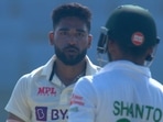 Mohammed Siraj sledges Najmul Shanto Mohammed Siraj sledges Najmul Shanto