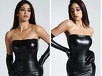 Janhvi Kapoor in black outfit from her indoor photoshoot. Janhvi Kapoor in black outfit from her indoor photoshoot.