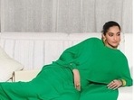 Sonam Kapoor, in a green kaftan gown, is a fashion goddess(Instagram/@rheakapoor) Sonam Kapoor, in a green kaftan gown, is a fashion goddess(Instagram/@rheakapoor)