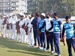 Nagaland players line up Nagaland players line up