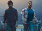 Salman Khan and Riteish Deshmukh in Ved song, Ved Lavlay. Salman Khan and Riteish Deshmukh in Ved song, Ved Lavlay.