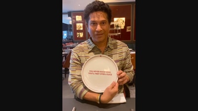 The image, taken from the viral Instagram video, shows Sachin Tendulkar. (Instagram/@sachintendulkar)