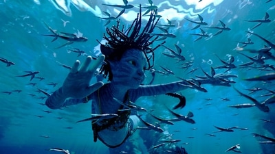 Trinity Bliss, as Tuk, in a scene from Avatar: The Way of Water. (20th Century Studios via AP) (AP)