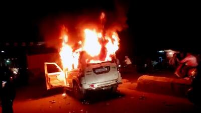 Clashes took place in Macherla town of Andhra Pradesh’s Palnadu district on Friday night. (ANI)