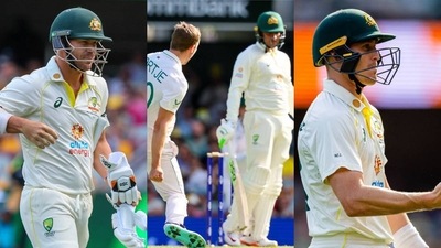South Africa pacers rip into Australia's top three in Brisbane Test South Africa pacers rip into Australia's top three in Brisbane Test