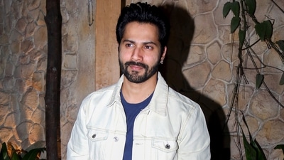 Actor Varun Dhawan poses for the media as they arrive to attend Bunty Sajdeh's birthday party in Mumbai on October 7, 2022. (PTI Photo) (PTI) Actor Varun Dhawan poses for the media as they arrive to attend Bunty Sajdeh's birthday party in Mumbai on October 7, 2022. (PTI Photo) (PTI)