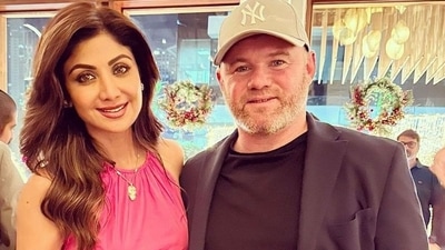 Shilpa Shetty shares picture with Wayne Rooney. Shilpa Shetty shares picture with Wayne Rooney.