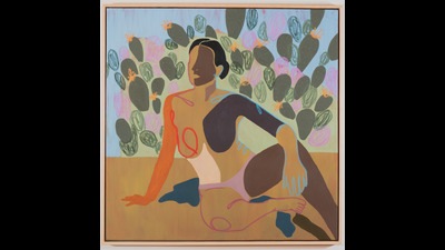 Wild Refuge (2021) by Anoushka Mirchandani. The oil and pastel work is part of the Visible / Invisible exhibit, a collection of modern, contemporary and classical art works chosen to represent women in art via the MAP collection. (Courtesy Museum of Art and Photography) Wild Refuge (2021) by Anoushka Mirchandani. The oil and pastel work is part of the Visible / Invisible exhibit, a collection of modern, contemporary and classical art works chosen to represent women in art via the MAP collection. (Courtesy Museum of Art and Photography)