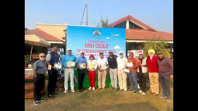 Winners of the Forest Hill NRI Golf Tournament that was held at Chandigarh Golf Club, and Forest Hill Golf and Country Club. (HT Photo) Winners of the Forest Hill NRI Golf Tournament that was held at Chandigarh Golf Club, and Forest Hill Golf and Country Club. (HT Photo)