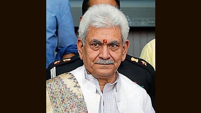 ammu & Kashmir lieutenant governor Manoj Sinha on Saturday announced an ex gratia of  ₹5 lakh each to the kin of two civilians shot dead (Ayush Sharma)