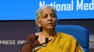 Union Minister for Finance and Corporate Affairs, Nirmala Sitharaman addressing on the 48th meeting of the GST Council, in New Delhi on Saturday. (ANI/PIB file) Union Minister for Finance and Corporate Affairs, Nirmala Sitharaman addressing on the 48th meeting of the GST Council, in New Delhi on Saturday. (ANI/PIB file)