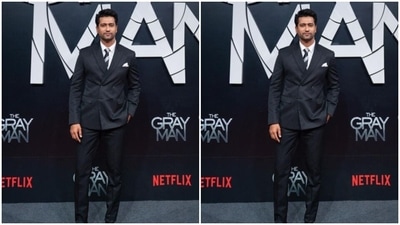 Here’s a picture of Vicky in a white shirt, and a black suit, layered with a monochrome tie. Needless to say, we are smitten. (Instagram/@vickykaushal09) Here’s a picture of Vicky in a white shirt, and a black suit, layered with a monochrome tie. Needless to say, we are smitten. (Instagram/@vickykaushal09)