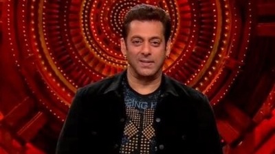 Salman Khan on Bigg Boss 16 stage.
