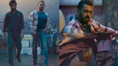 Salman Khan and Riteish Deshmukh in Ved song, Ved Lavlay. Salman Khan and Riteish Deshmukh in Ved song, Ved Lavlay.