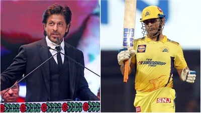 Shah Rukh Khan; MS Dhoni (ANI/PTI) Shah Rukh Khan; MS Dhoni (ANI/PTI)