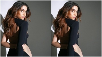 Sharvari played muse to fashion designer house Room 24 and picked a black bodycon gown for the pictures. (Instagram/@sharvari) Sharvari played muse to fashion designer house Room 24 and picked a black bodycon gown for the pictures. (Instagram/@sharvari)