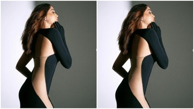 Assisted by makeup artist Niccky Rajaani, Sharvari decked up in nude eyeshadow, black eyeliner, mascara-laden eyelashes, contoured cheeks and a shade of nude lipstick. (Instagram/@sharvari) Assisted by makeup artist Niccky Rajaani, Sharvari decked up in nude eyeshadow, black eyeliner, mascara-laden eyelashes, contoured cheeks and a shade of nude lipstick. (Instagram/@sharvari)