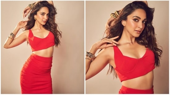 Kiara Advani has been in the limelight ever since she entered the Bollywood industry. Whether it's for her outfits or films, she has been making headlines for all the good reasons. Her latest Instagram pictures match the vibes of Christmas as she dons a red co-ord set.(Instagram/@kiaraaliaadvani)