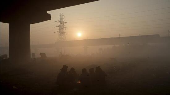 Delhi’s air quality was in the satisfactory category on Saturday morning. (PTI)