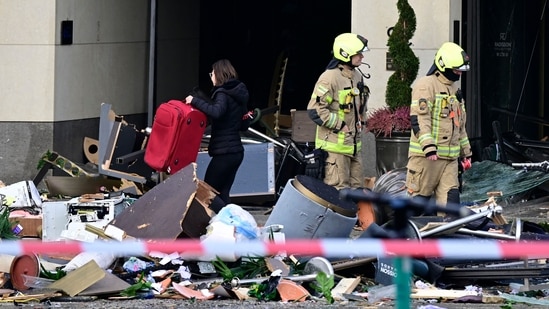 The company that owns the AquaDom, Union Investment Real Estate, said in a statement Friday afternoon that the reasons for the incident were “still unclear.”(AFP)