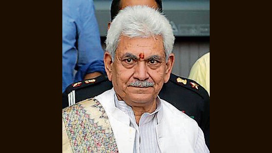 ammu & Kashmir lieutenant governor Manoj Sinha on Saturday announced an ex gratia of ₹5 lakh each to the kin of two civilians shot dead (Ayush Sharma)