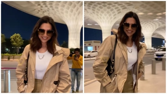 Deepika Padukone slays airport look in tan coat after Pathaan