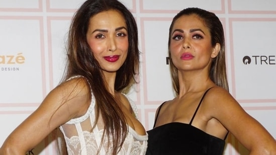 Malaika Arora and sister Amrita Arora at an event together. Malaika Arora and sister Amrita Arora at an event together.