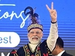 Prime Minister Narendra Modi during the Golden Jubilee celebrations of the North Eastern Council (NEC) in Shillong on Sunday. Prime Minister Narendra Modi during the Golden Jubilee celebrations of the North Eastern Council (NEC) in Shillong on Sunday.
